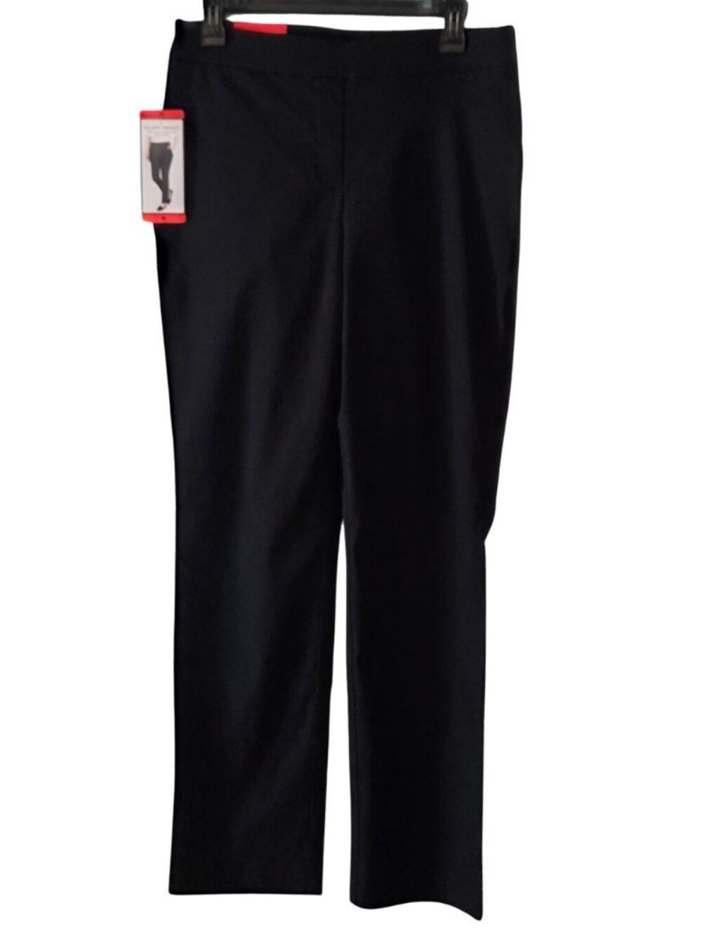 Hilary Radley Women's Black Mid-Rise Pull-On Size M Pants NWT
